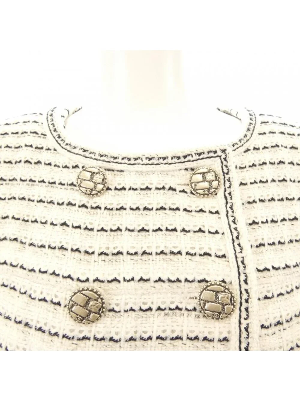 Chanel Collarless Jacket Black